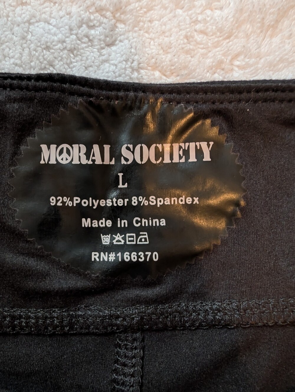 Moral Society Black High-rise Active Shorts - Picture 2 of 9
